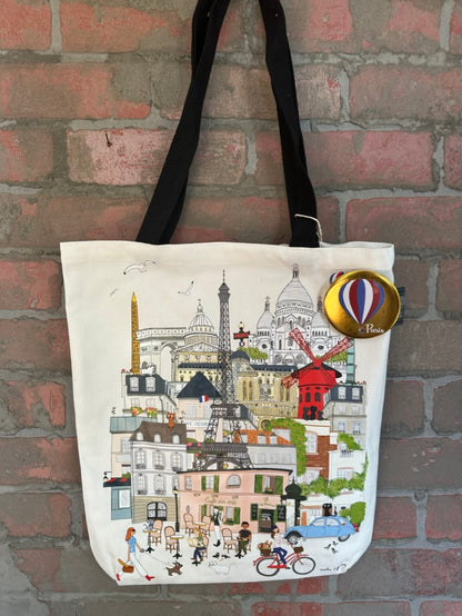 Paris Street Scene Bag NWT