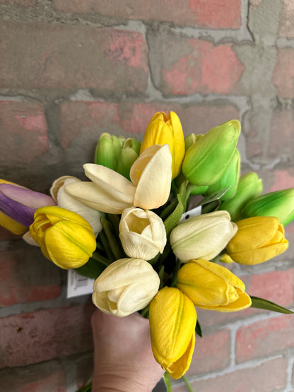 Large Bunch of Fine Faux Tulip Stems (25)