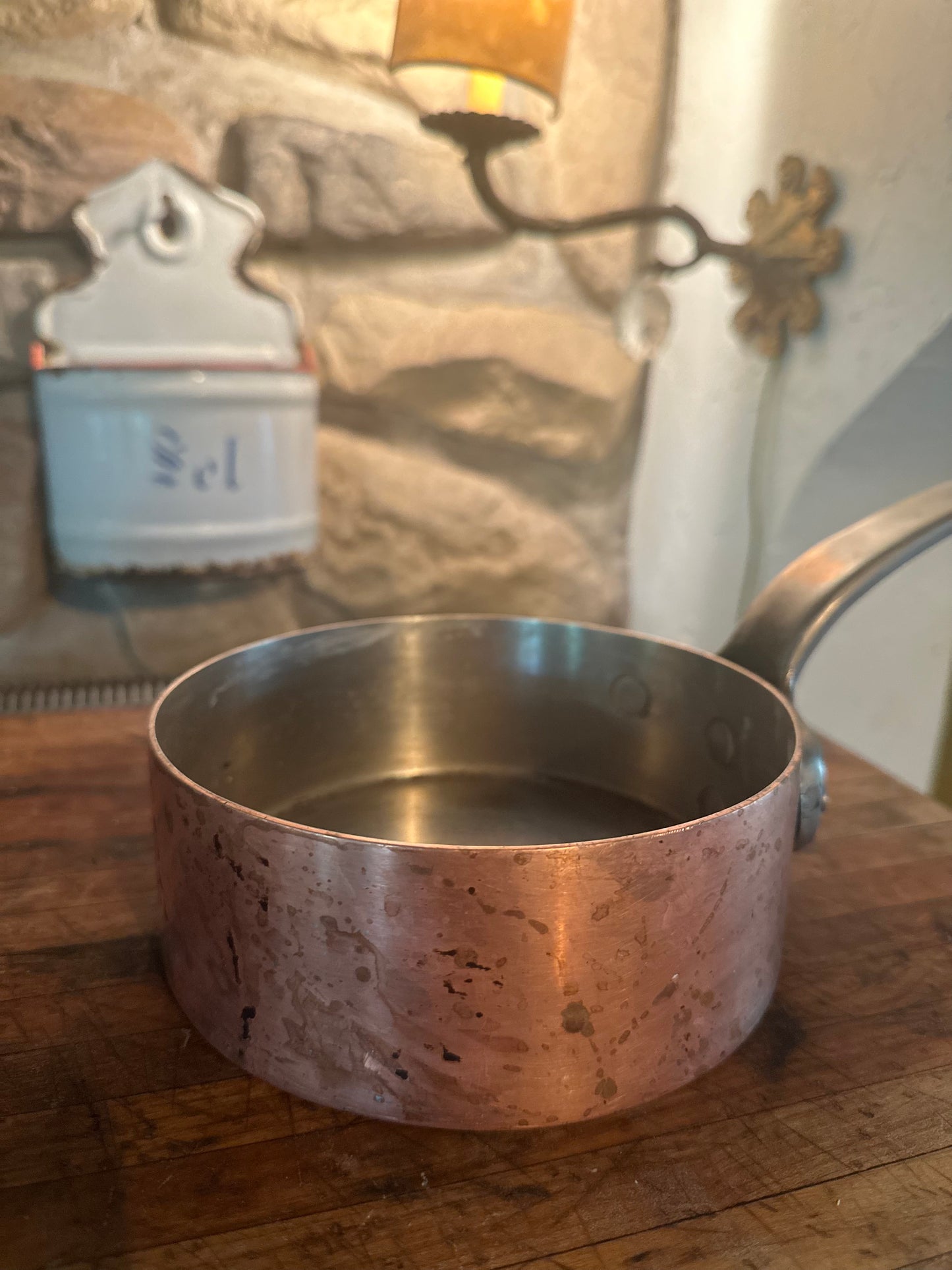 Deep Copper Saucepan for Anna