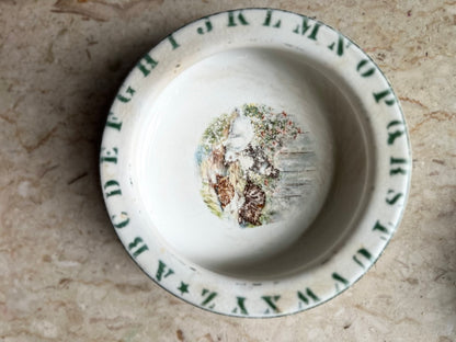 Victorian Childrens Alphabet Dish (1 of four)