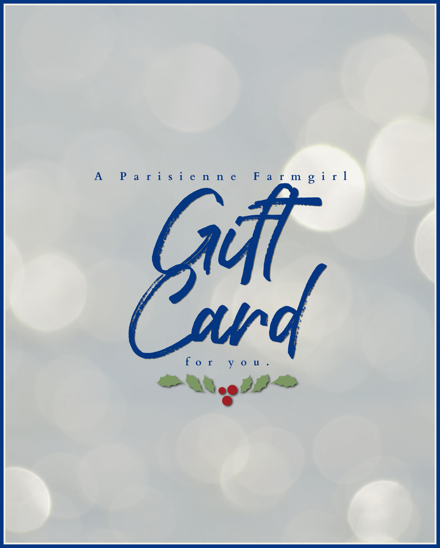 Holiday Gift Cards