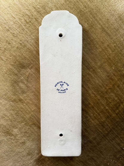 Ivy Finger Plate | Push Plate | French Porcelain | 1 of 2