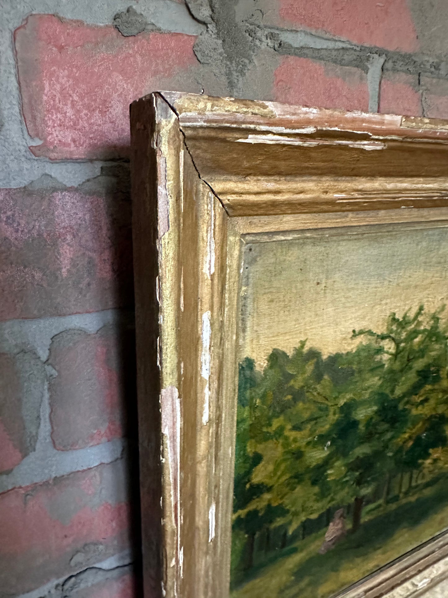 122 Year Oil Framed Oil Painting | Pastorale 1901 | Paris Collection #1