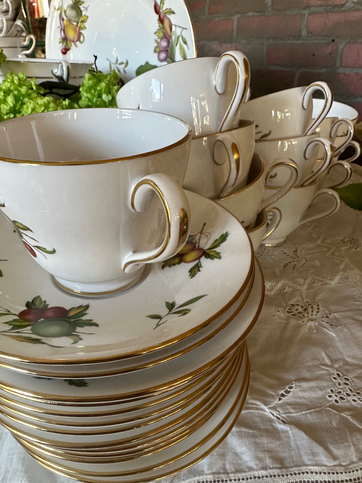 114 Pieces Spode England Based on 1815 Pattern 'Blenheim' - HUGE SET, No Flaws! No Lead!