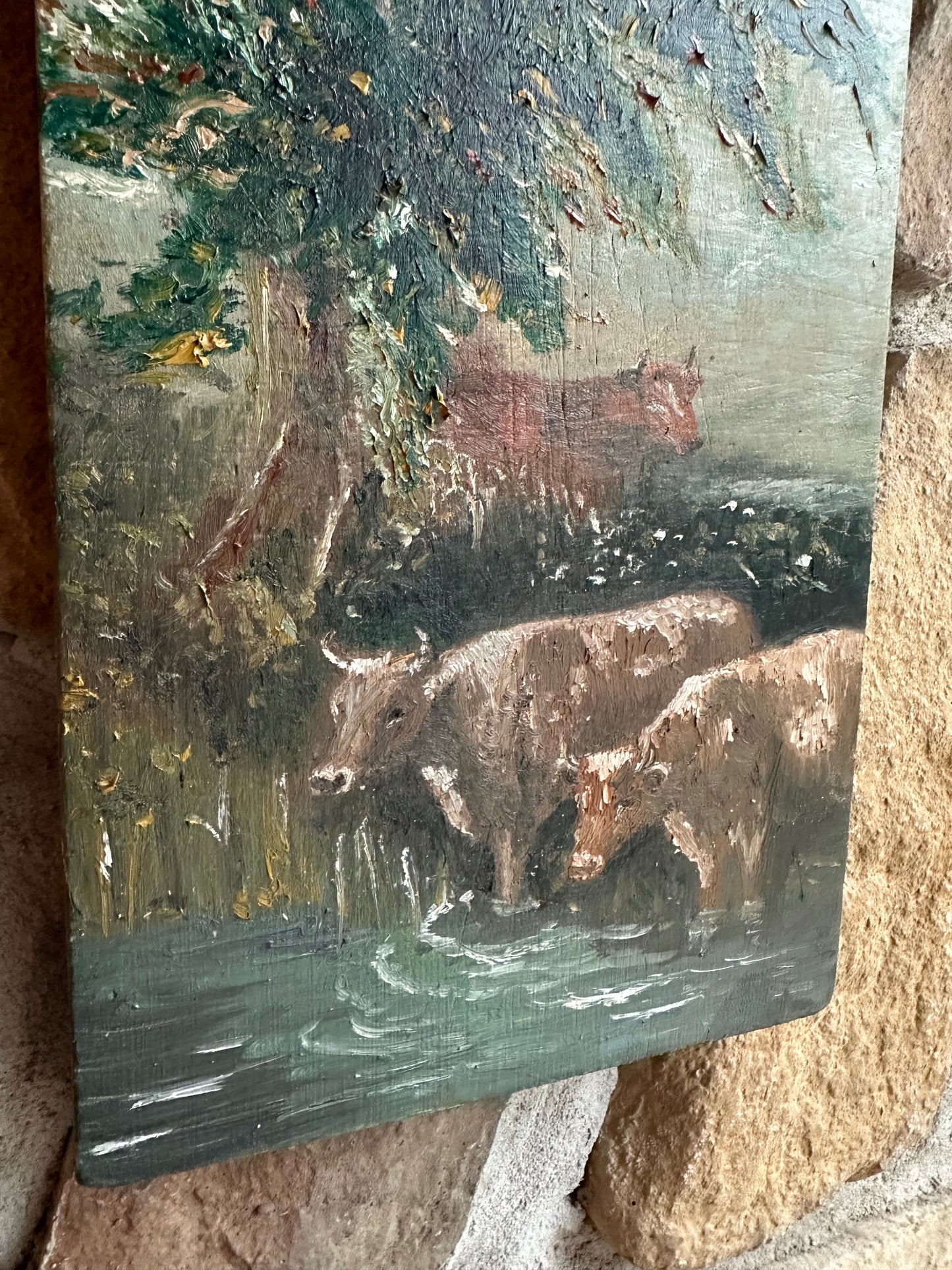 Original Art by Angela | Cows on a Cutting Board